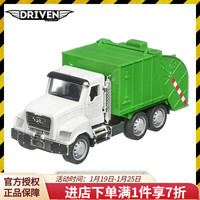 美国Driven儿童1:54挖掘机玩具车挖土机消防车玩具仿真工程车男孩新年礼物 迷你回收车