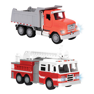DRIVEN BY BATTAT 美国Driven儿童1:54挖掘机玩具车挖土机消防车玩具仿真工程车男孩新年礼物 迷你回收车 迷你自卸车