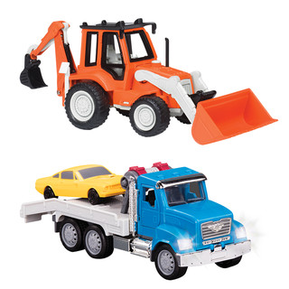 DRIVEN BY BATTAT 美国Driven儿童1:54挖掘机玩具车挖土机消防车玩具仿真工程车男孩新年礼物 迷你回收车 迷你自卸车
