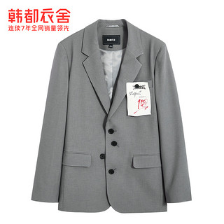 韩都衣舍2022年春季新款西装外套休闲设计感西服女FFR0109气质