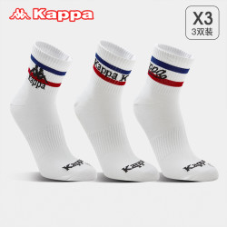 Kappa 卡帕 KP2W0607 男士棉质中筒袜 3双装