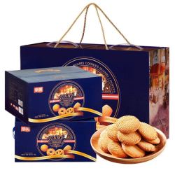 huamei华美牛油味曲奇饼干礼盒装1400g早餐休闲零食礼包茶点