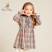 CLASSIC TEDDY 精典泰迪 女童英伦风格子连衣裙