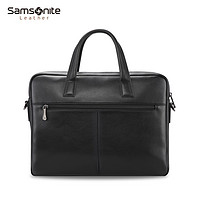 Samsonite 新秀丽 2021新款男士公文包 轻奢单肩包电脑包商务男包手提包BC9