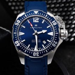 hamilton汉米尔顿瑞士手表卡其海军系列蛙人42毫米自动机械潜水运动