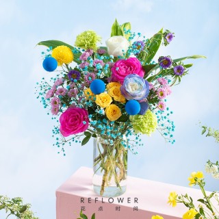 Reflower 花点时间炫彩春日设计款花束 小灵感花瓶3月8日收花 报价价格评测怎么样 什么值得买 Reflower 花点时间炫彩春日设计款花束 小灵感花瓶3月8日收花 报价价格评测怎么样 什么值得买