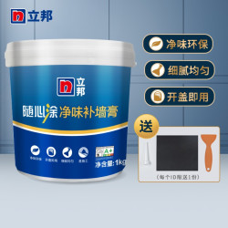 立邦 随心涂修补补墙膏 墙面坑洞破损 防霉耐水型250G2支装 件 普通型1KG 件