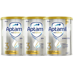 Aptamil 爱他美 白金版配方奶粉 3段 900g*3罐 澳洲新西兰 保税