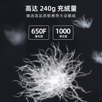 KAILAS凯乐石羽绒服大毛领加厚男中长款工装鹅绒防寒防水外套KG2033503 M KG2033503无花果叶