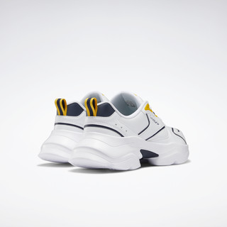 Reebok锐步官方新款男鞋女鞋GW6331撞色舒适运动休闲鞋 GW6331-粉白/藏青/黄 中国码:40.5(26cm),US:8 GW6331-粉白/藏青/黄 中国码:36.5(23.6cm),US:5.5