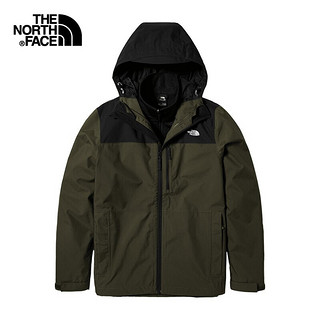 北面三合一夹克男秋冬新TheNorthFace户外保暖防风经典款上衣外套 4R2H JK3 L M 35P