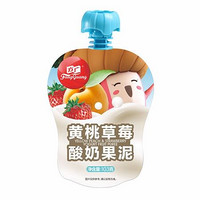 FangGuang 方广 宝宝酸奶果泥 黄桃草莓味 103g