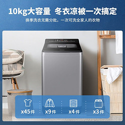 Panasonic 松下 洗衣机全自动波轮10kg 大容量 一键智慧洗 桶洗净 XQB100-USLKA