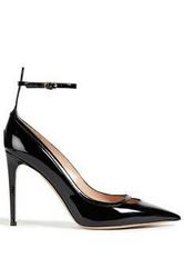 VALENTINO 华伦天奴 Cutout patent-leather Mary Jane pumps