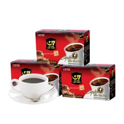 G7 COFFEE 中原咖啡 越南进口 中原G7冲调饮品纯黑速溶咖啡 30g