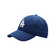MLB 男女棒球帽复古运动休闲LA鸭舌帽保暖防风纽约洋基队大标棒球帽3ACP6601N-07NYS 藏青色 F