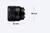 SONY 索尼 SEL85F18 85mm F/1.8-22 中-远距离摄影固定首相镜，黑色 & 保护过滤器SEL85F18 镜片 黑色