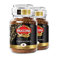 Moccona 摩可纳 88vip：MOCCONA/摩可纳无糖低脂黑咖啡粉100g*2瓶