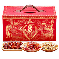 PLUS会员：Huamei 华美 龙凤呈祥 腊肠糕点坚果礼盒 1.287kg