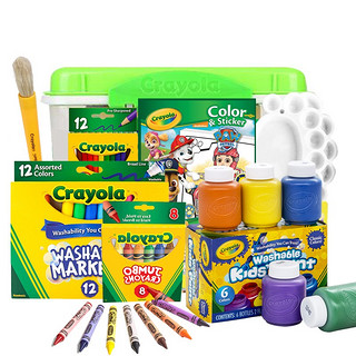Crayola 绘儿乐 可水洗绘画工具8件套组礼盒含8色蜡笔JD-BTS2*3件