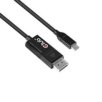 CLUB3D USB C至Displayport电缆，1.4 8K 60Hz，4K 120Hz和Displayport至USB C双向1.8米/ 6英尺HDR支持