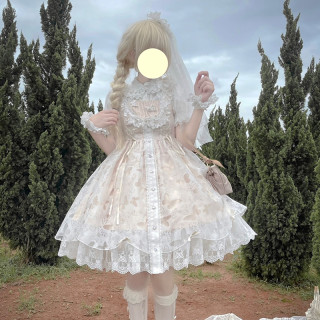 原创设计lolita浮月黯夜jsk少女洋装轻花嫁洛丽塔连衣裙小物浮月jsk 报价价格评测怎么样 什么值得买