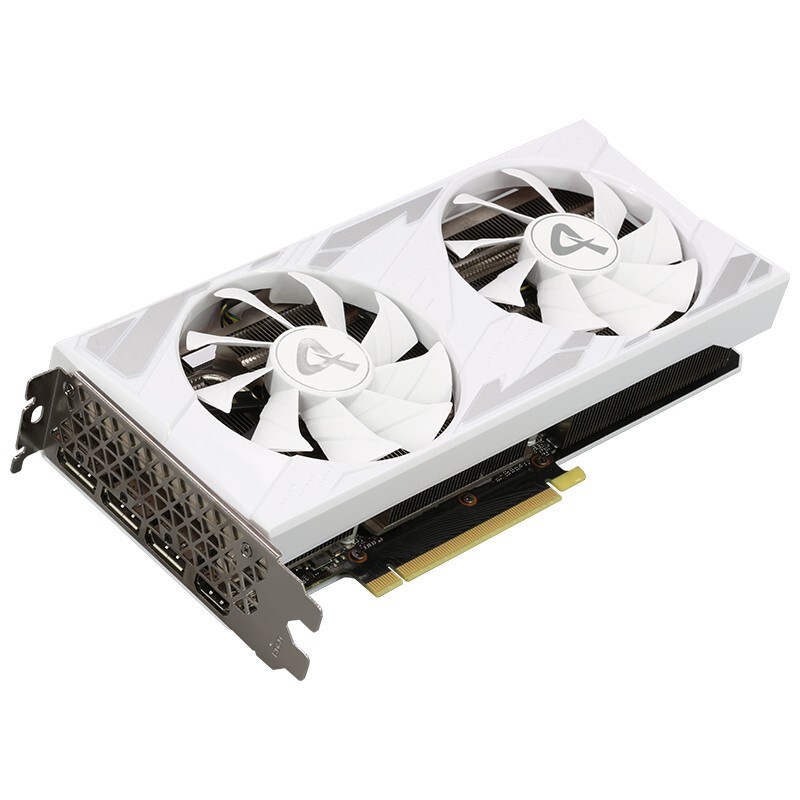 AX 电竞叛客 RTX 3060 X2 W LHR 显卡 12GB 白色