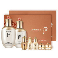 Sulwhasoo雪花秀滋盈水乳面霜套装+尤妮佳化妆棉40枚 后天气丹水乳套盒*2