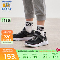 Skechers斯凯奇童鞋2022年春季新款儿童运动鞋透气男女童跑步鞋中大童网鞋休闲鞋312012L 粉红色/多彩色/女童/PKMT 30 黑色/灰色/男童/BKGY 35