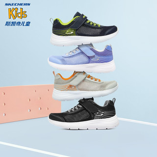 Skechers斯凯奇童鞋2022年春季新款儿童运动鞋透气男女童跑步鞋中大童网鞋休闲鞋312012L 粉红色/多彩色/女童/PKMT 30 海军蓝色/柠檬色/男童/NVLM 28.5