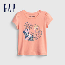 Gap 盖璞 女幼童纯棉米妮印花T恤 2022夏季童装可爱上衣