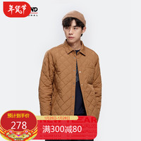诺诗兰（NORTHLAND）2021年秋冬新款翻领防泼保暖防风棉服 栗金色 185