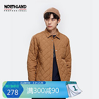 诺诗兰（NORTHLAND）2021年秋冬新款翻领防泼保暖防风棉服 栗金色 185 栗金色 175