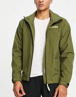 adidas 阿迪达斯 Terrex Multi RAIN.RDY Primegreen two-layer jacket with hood in khaki