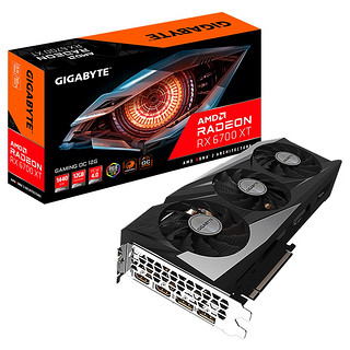 GIGABYTE 技嘉 Radeon RX 6700 XT GAMING OC 12G 显卡 12GB 黑色