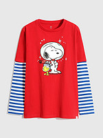 Gap 盖璞 男童|Gap x Snoopy史努比系列 纯棉长袖T恤
