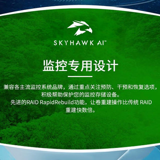 希捷 ST10000VE001 7200转CMR垂直记录 10TB 256MB SATA机械硬盘