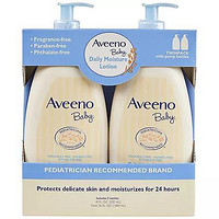 Aveeno 艾惟诺 婴儿无香型润肤乳(18 fl. oz., 2支装)