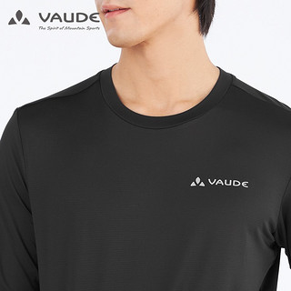 VAUDE 德国巍德户外运动长袖T恤男立领运动休闲透气速干衣沃德 526-VAUDE黑 S 507VAUDE黑-男款 L