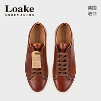 Loake 官方授权英国进口头层牛皮男士休闲小白鞋Sprint