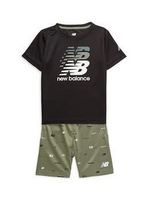 new balance Baby Boy's 2-Piece Logo T-Shirt & Shorts Set