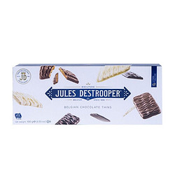 Jules Destrooper 茱莉斯 比利时进口 茱莉斯（Jules Destrooper）巧克力薄脆饼干 100g 办公室休闲零食小吃