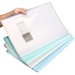 JIELI 杰利 JL5330 A3试卷收纳袋 蓝色+绿色 40页/本*2本