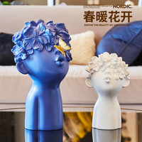 初晨 CHUCHEN北欧轻奢艺术创意摆件现代客厅电视柜玄关酒柜书柜家居工艺装饰品 春暖花开两件套送1只蝴蝶 551085215973