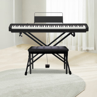 考级培训88键重锤智能便携电子钢琴 cdp-s100 x架 单踏板 双人琴凳