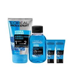 L'OREAL PARIS 巴黎欧莱雅 男士水能保湿护肤体验装（洁面50ml+水凝露50ml+滋润乳8ml*2）