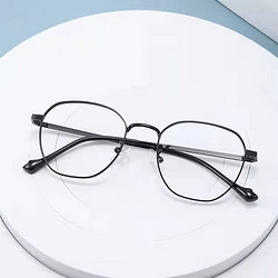 舒视光学 1.61防辐射非球面镜片（0-600度）+韩版不规则近视眼镜框镜架