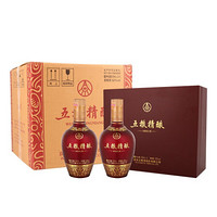 WULIANGYE 五粮液 股份 五粮精酿 中国红 浓香型白酒 52度 500ml*2瓶*3盒 送礼宴饮