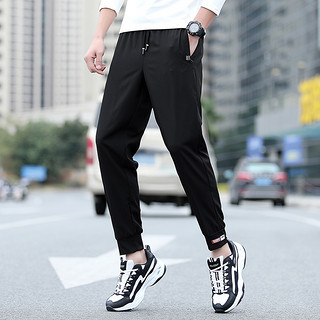 SAIQI 赛琪 男子运动长裤 15202S-02 黑色 XL