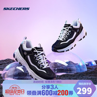 Skechers斯凯奇春季复古潮流老爹鞋情侣休闲运动鞋老爹鞋拼接运动鞋 8790091-BKW-C 黑色/白色 37.5